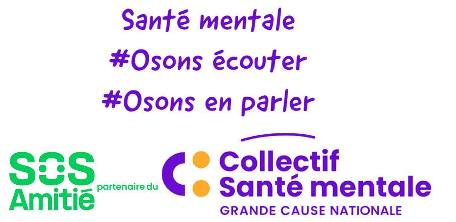S.O.S Amitié est partenaire du Collectif Santé Mentale
